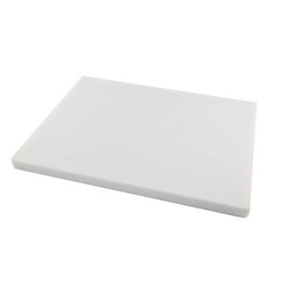 Two 12" X 8" X 1/4" White HDPE Plastic Cutting Boards - FDA/NSF/USDA Approved