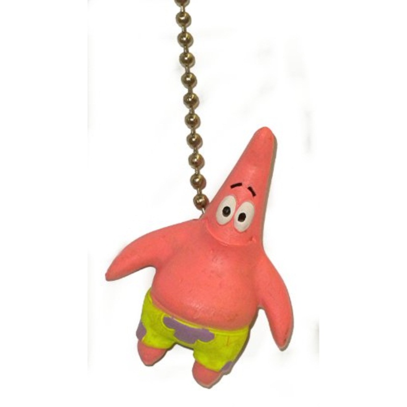 Nickelodeon Spongebob Square Pants Sponge Bob Patrick Starfish Ceiling Fan Pull Light Chain Ornament Single Nickelodeon Spongebob Square Pants, Ceiling Fan Pull Chain Ornaments