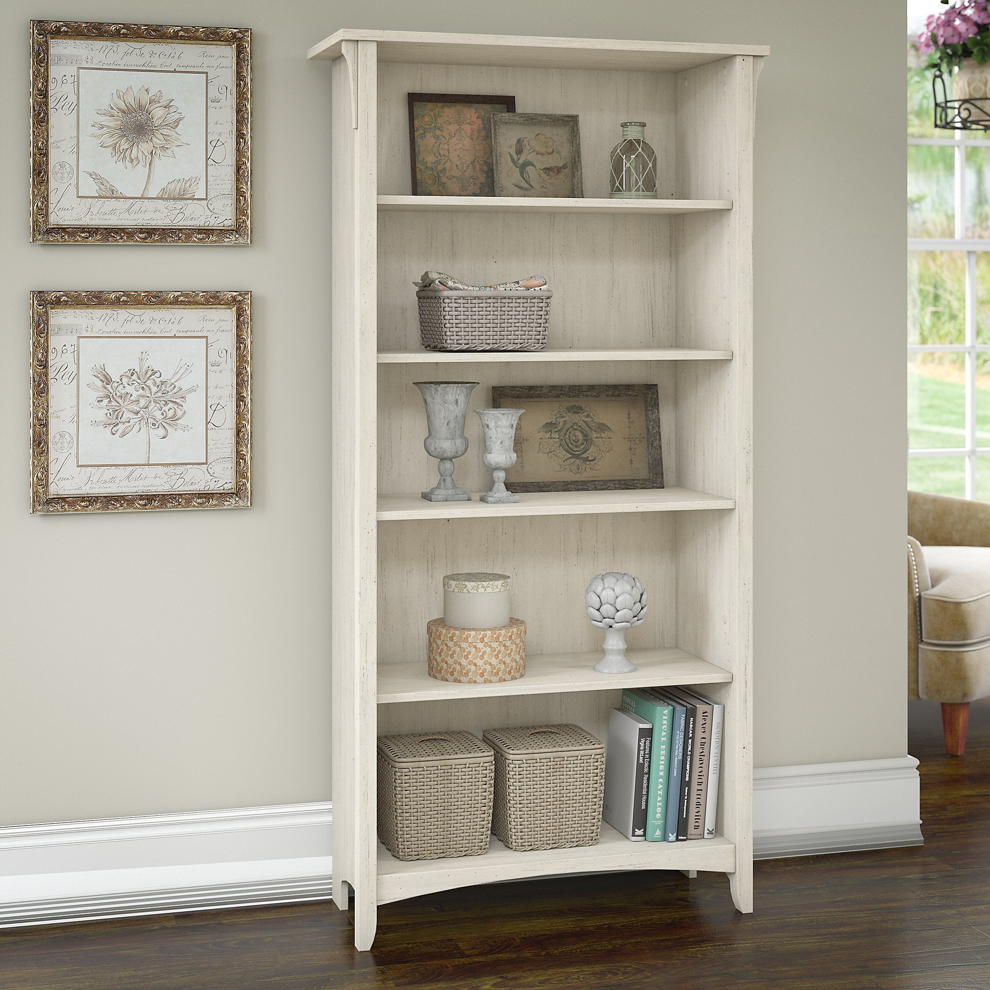 Photo 1 of Bush Furniture Salinas 5 Shelf Bookcase
