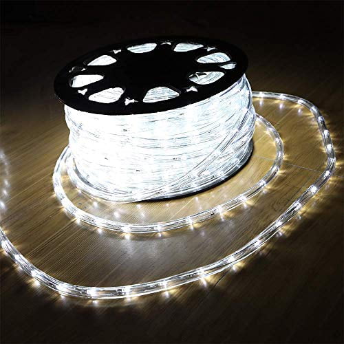 Dingfu Upgraded 100ft Rope Lights 2, Led Outdoor Rope Lights
