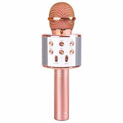 SUNNYPIG Microphone Gift Age 5-12 Girls Kids Wireless ...