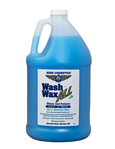 Aero Cosmetics Wet or Waterless Car Wash Wax 128 fl. oz. Aircraft Quality for Your Car, RV, Boat, Motorcycle Anywhere, Anytime,