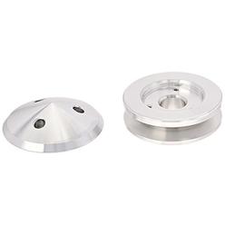 March Performance 137 Performance Series Clear Powdercoat Aluminum 1-Groove Alternator Pulley