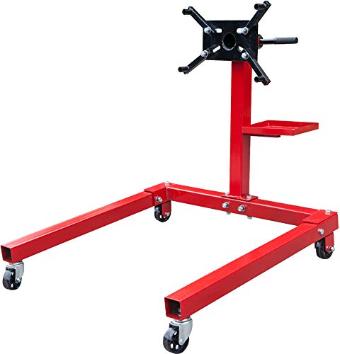 BIG RED T25671 Torin Steel Rotating Engine Stand with 360 Degree Rotating Head and Tool Storage Tray: 5/8 Ton (1,250 lb) Capacit