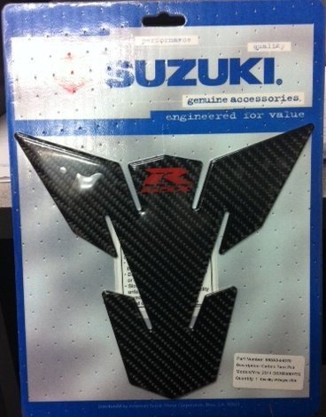 Suzuki 2001-2010 GSXR750 GSXR600 CARBON FIBER TANK PAD- BLACK 990A0-64070