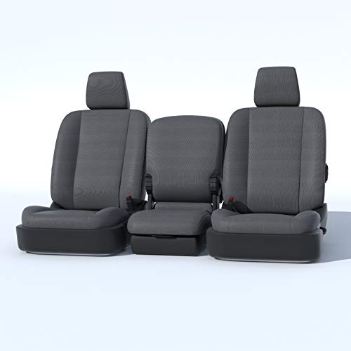 Durafit Seat Covers 2011-2014 Ford F150-F550 Exact Fit Seat Covers Front 40/20/40 Split Seat with Opening Center Console and Integrated Center Seat 