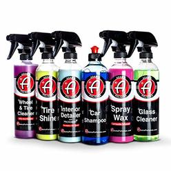 Adams Arsenal Builder car cleaning Kit (6 Piece) - Our Best Value car Detailing Kit car Shampoo Wheel cleaner Interior cleaner g