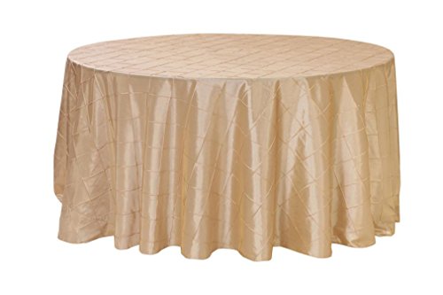 132 Inch Pintuck Taffeta Round, 6 Ft Round Table Cloth Size