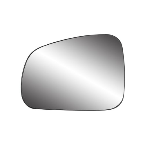Fit System Driver Side Non-heated Mirror Glass w/ backing plate, Pontiac Grand Prix, 5 1/ 2 x 7 11/ 16 x 8 1/ 4