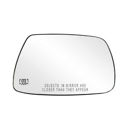 Fit System 30265 Passenger Side Heated Mirror Glass w/Backing Plate, Jeep Grand Cherokee, 5 1/16 x 8 7/8 x 8 1/4