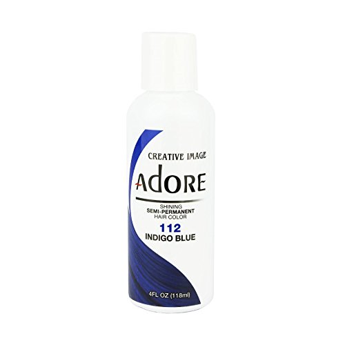 Adore Semi-Permanent Haircolor #112 Indigo Blue 4 Ounce (118ml)