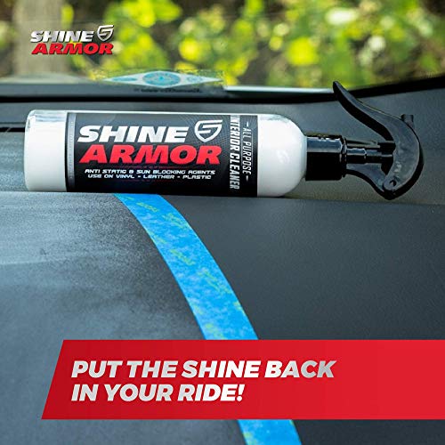 SHINE ARMOR Car Interior Cleaner for Vehicle Detailing & Restoration - All Purpose Solvent & Car Dashboard Cleaner, Seats, Uphol