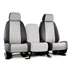 CarsCover Custom Fit 2009-2016 Dodge Ram 1500 2500 3500 Pickup Truck Neoprene Car Front Seat Covers Gray & Black Sides Driver &