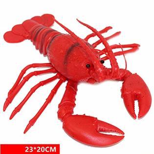 Vosarea Plastic Lobster Lifelike Animal For Home Decor Aquarium Display Photography Prop Kids Pretend Play Toy - Lobster Home Decor