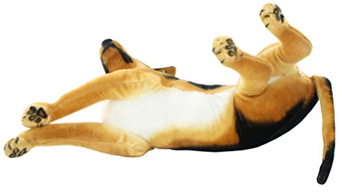 JESONN Realistic Stuffed Animals German Dog Shepherd Plush Toys (23.6 Inch)