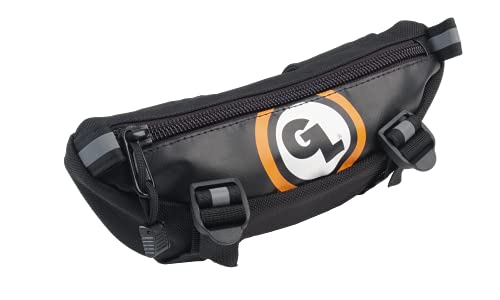 Giant Loop Zigzag Handlebar Bag, 1.5 Liter Black Windshield Pouch, Fits Any Motorbike, Dirt Bike & Snow Bike