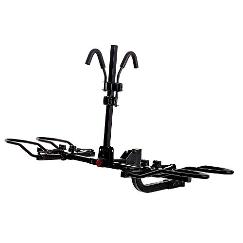 KAC Overdrive Sports K2 2??Hitch Mounted Rack 2-Bike Platform Style Carrier for Standard, Fat Tire, and Electric Bicycles ??60 l