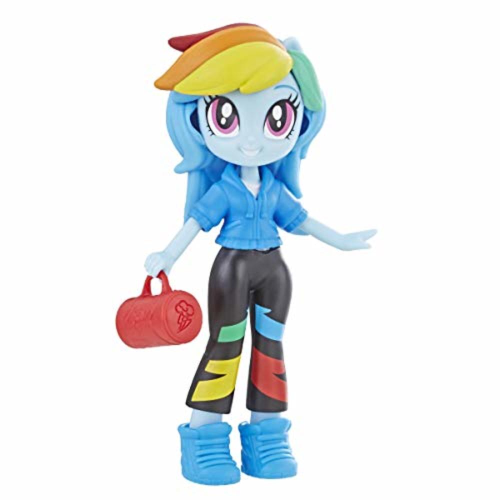 My Little Pony Equestria Girls Fashion Squad Rainbow Dash 3" Mini Doll with Removable Outfit, Shoes & Accessory, for Girls 5+