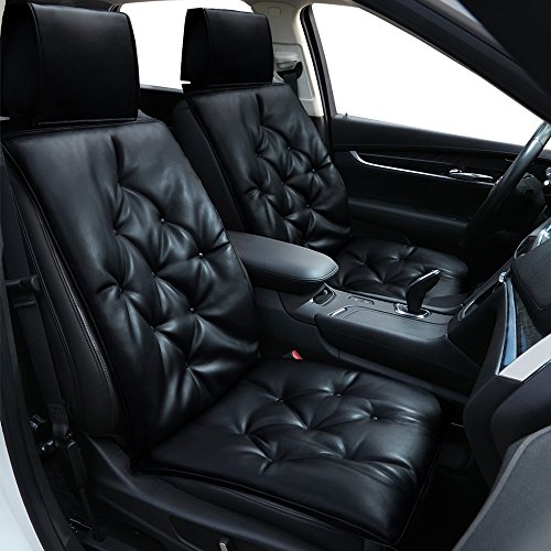 Big Ant Car Seat Cushion,PU Leather Auto Seat Cover Pad Pain Relief Cushion for Car Driver Seat Office Chair Home Use,Universal
