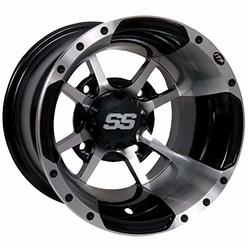ITP SS112 Sport Wheel - 10x5 - 3+2 Offset - 4/144 - Machined , Bolt Pattern: 4/144, Rim Offset: 3+2, Wheel Rim Size: 10x5, Color