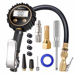 AstroAI ATG250 Digital Tire Inflator with Pressure Gauge, 250 PSI Air Chuck and Compressor Accessories Heavy Duty with Rubber Ho
