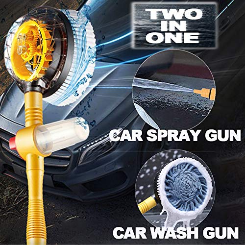 Fochutech Car Wash Brush, Car Cleaning Kit, 360? Spin Car Mop, Microfiber Car Cleaning?Brush, Detachable & Extendable?Scrub Brus