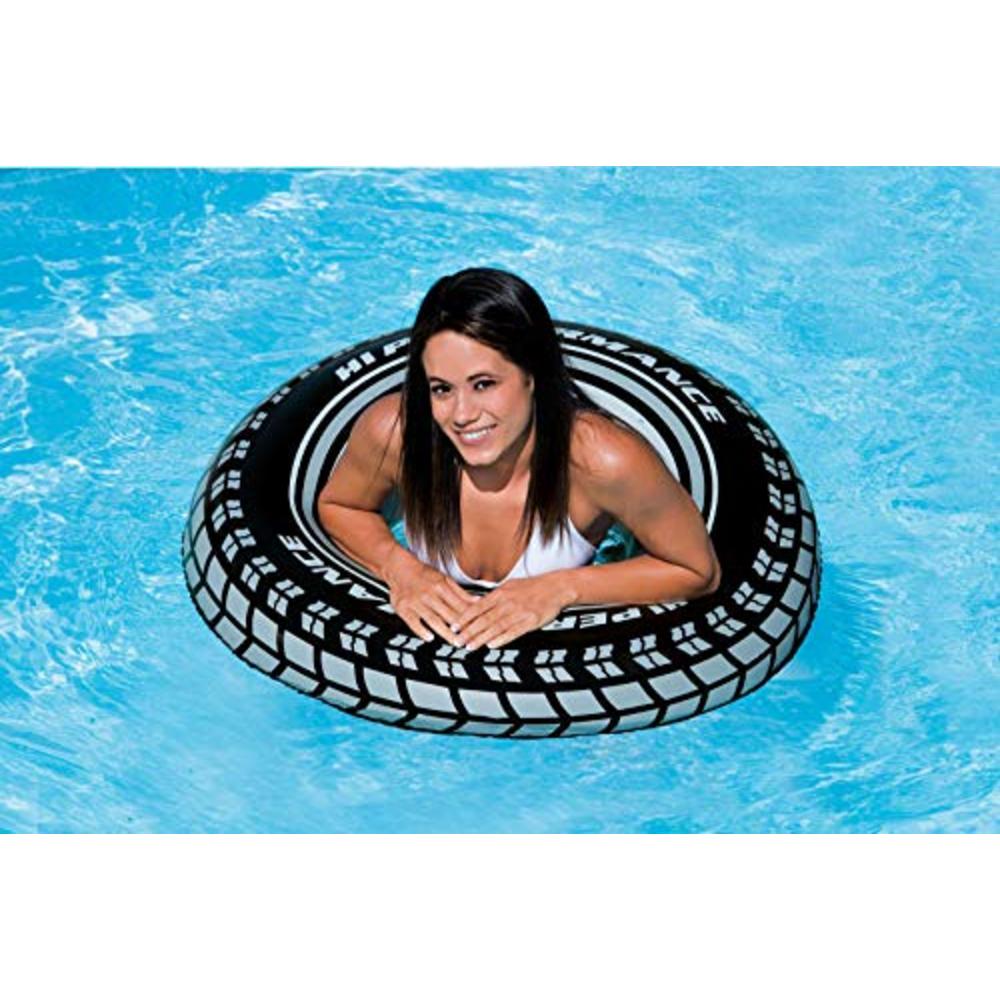 Intex Inflatable 36" Giant Tire Tubes for Swimming Pool/Lake/Ocean (4 Pack)