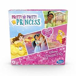 Hasbro Pretty Pretty Princess: Disney Princess Edition Board Game Featuring Disney Princesses, Jewelry Dress-Up Game for Kids Ages 5 an