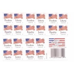 USPS Forever Stamps Four Flags Booklet of 20 Stamps