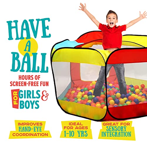 Kiddey Ball Pit Play Tent for Kids - 6-Sided Ball Pit for ...