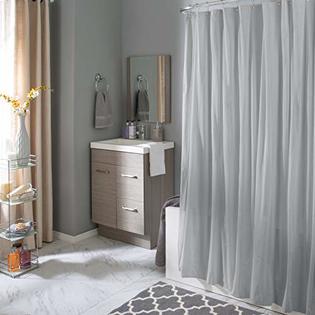 Bath Bliss Waterproof Shower, Fabric Shower Curtain Liner Leaking