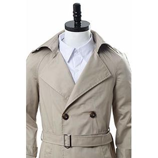 Cosplaysky Supernatural Costume Angel Castiel Trench Coat Only Medium Beige Cosplaysky Supernatural Costume Angel, Supernatural Angel Trench Coat