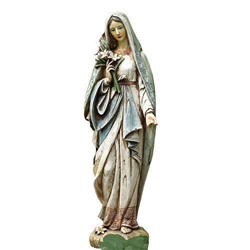 Napco Hmngnb00iyrthmi Blessed Virgin Mary Mother Madonna Lilies Garden Statue Napco Hmngnb00iyrthmi Blessed Virgin, Mama Mary Statue For Garden