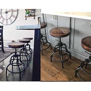 Diwhy Industrial Vintage Bar Stool, Sears Bar Table And Stools Swivel