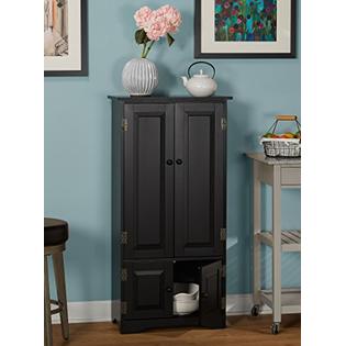 Target Marketing Systems Tall Storage Cabinet With 2 Adjule Top Shelves And 1 Bottom Shelf Black - Best Home Decor At Target Market