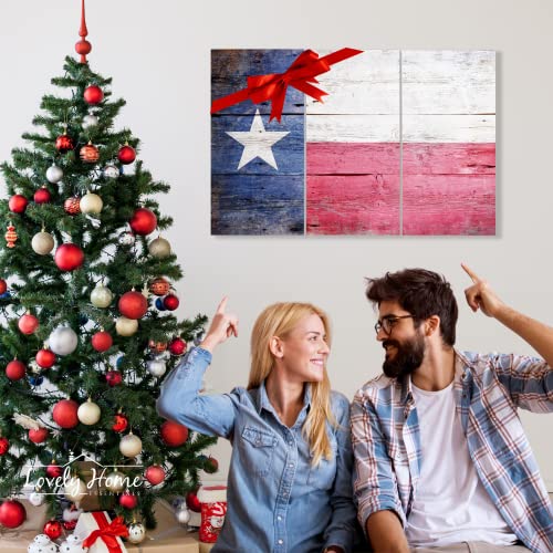 Lovely Home Essentials Texas Flag Canvas Wall Art Decor 3 Piece Set Large Decorative Multi Panel Split Prints Lone Star State Rust - Texas State Flag Home Decor Lovely Home Essentials Texas Flag Canvas Wall Art Decor 3 Piece Set Large Decorative Multi Panel Split Prints Lone Star State Rust - Texas State Flag Home Decor
