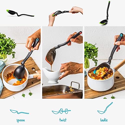 Dreamfarm Spadle, Non-Stick Cooking Spoon & Serving Ladle with  Measurements