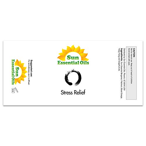 Sun Essential Oils Stress Relief Blend Essential Oil (Huge 4oz Bottle) Bulk  Stress Relief Blend Oil 