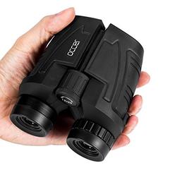 occer 12x25 Compact Binoculars with Clear Low Light Vision, Large Eyepiece Waterproof Binocular for Adults Kids,High Power Easy 