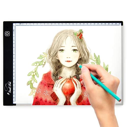SMALL FISH aSF Small Fish Portable A4 Light Box for Tracing, Ultra Thin  Drawing Projector with Adjustable Brightness, USB Power LED Trace Light