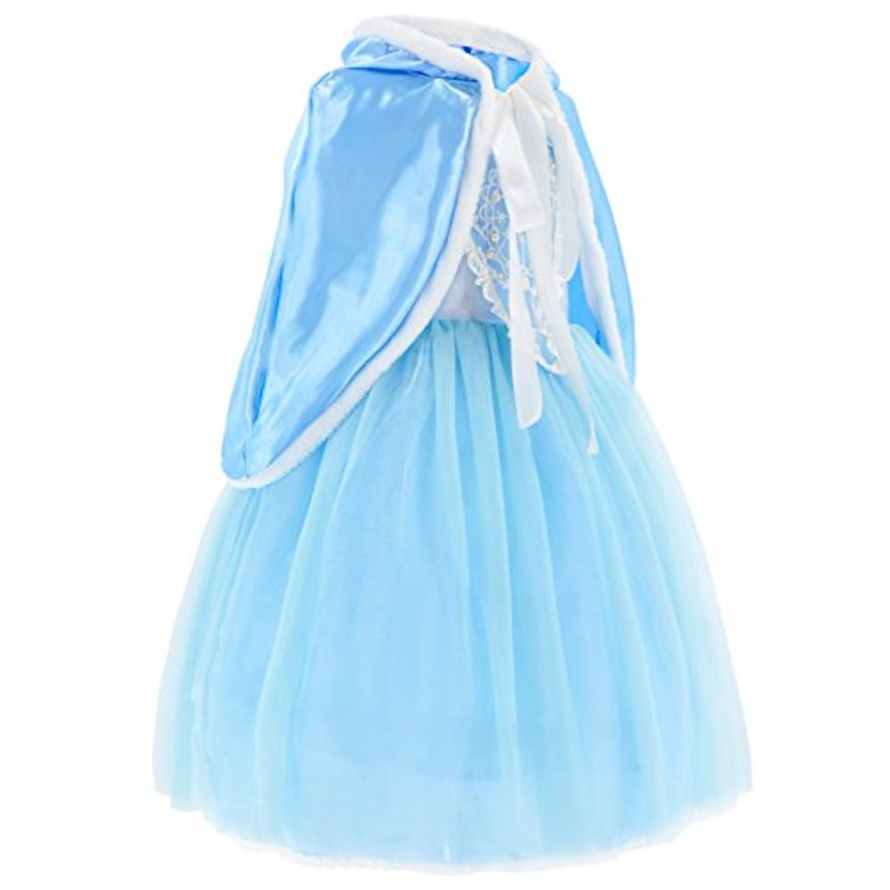 Party Chili Princess Costumes Fancy Party Birthday,Christmas Dress Up for Little Girls with Accessories 3-4 Years(110cm)
