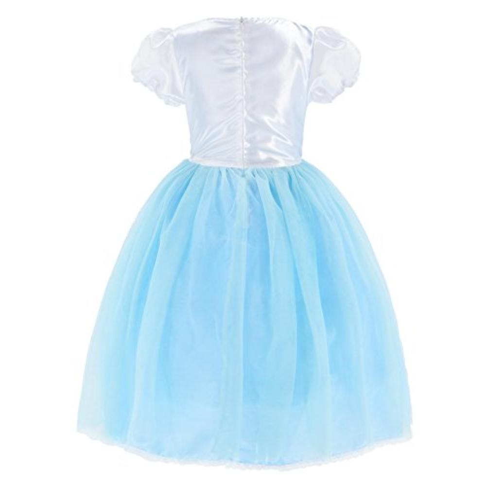 Party Chili Princess Costumes Fancy Party Birthday,Christmas Dress Up for Little Girls with Accessories 3-4 Years(110cm)
