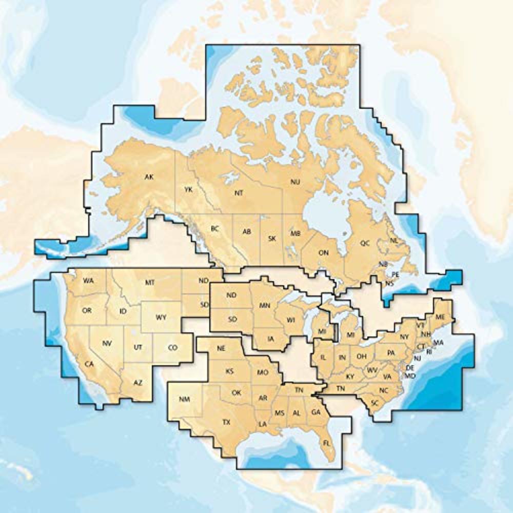 Navionics Plus Regions North Lake Charts on SD/MSD