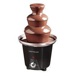 Nostalgia 24-Ounce Chocolate Fondue Fountain, 1.5-Pound Capacity, Easy to Assemble 3 Tiers, Perfect for Nacho Cheese, BBQ Sauce,