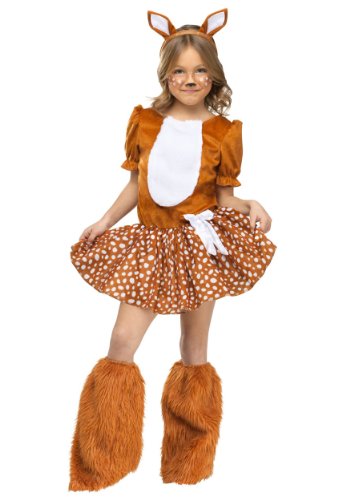 Fun World Costumes Fun-World Fun World FW123182SM Oh Deer Child Wo Boots - Size 4-6