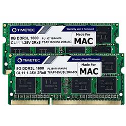 Timetec 16GB KIT(2x8GB) Compatible for Apple DDR3L 1600MHz for Mac Book Pro(Early/Late 2011,Mid 2012), iMac(Mid 2011,Late 2012,E