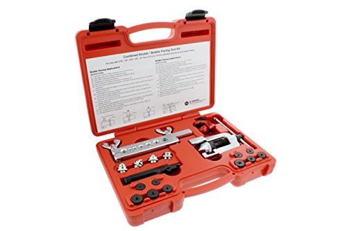 ABN Bubble Flare Tool & Double Flaring Kit ? Tubing Bender Flare Tool & Pipe Cutter (1/8in to 5/8in / 3-16mm)
