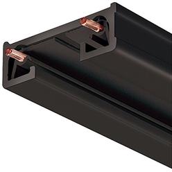 Juno Lighting R 8FT BL Juno Lighting Track Section: J Compatible with Track, Black, 1 Circuits, 120V AC, 20 A Max Current, Alumi