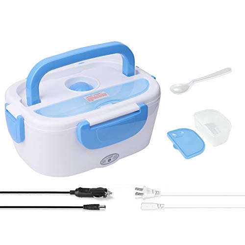 CTSZOOM Electric Lunch Box -- Toursion Portable Food Heater 2 in 1 for Car/Truck and Work 110V&12V-24V 40W, Removable Stainless Steel Po