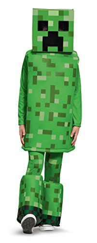 Disguise Creeper Prestige Minecraft Costume, Green, Small (4-6)